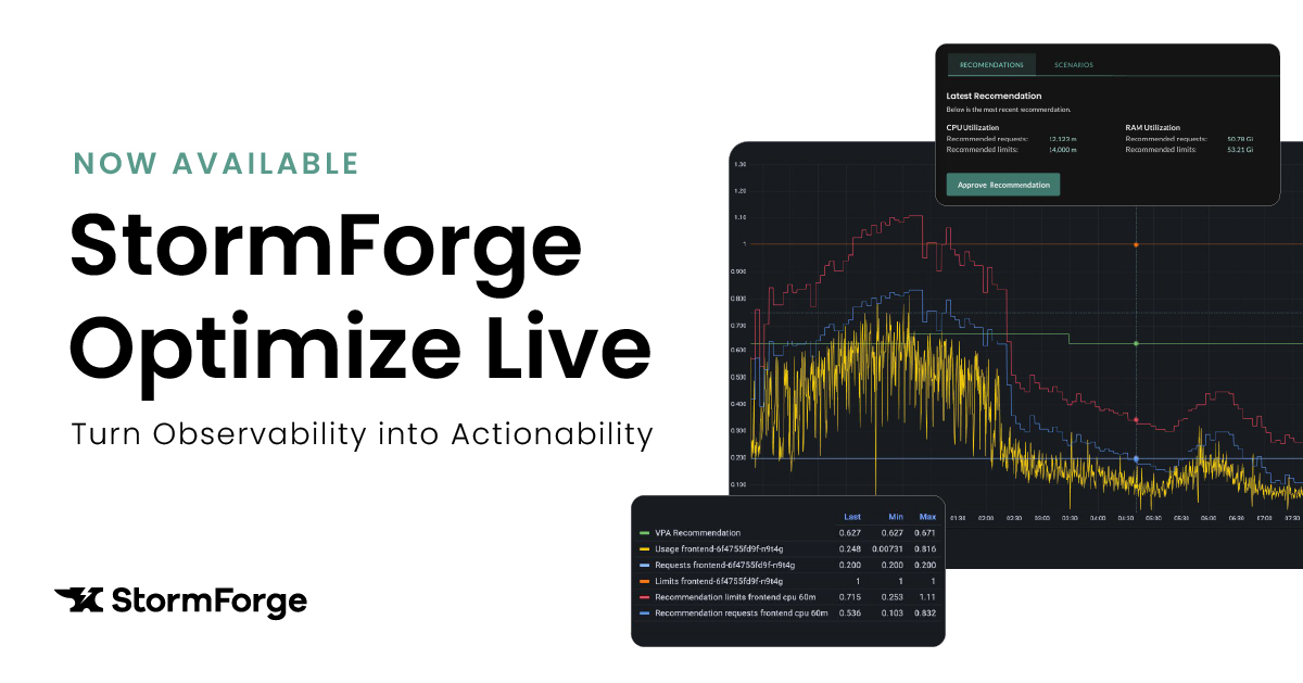 Stormforge optimize live screenshot social