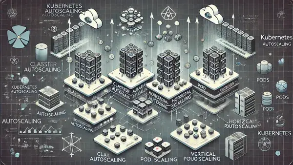 Kubernetes autoscaling conceptual illustration