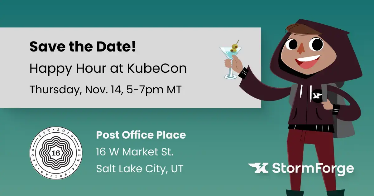 Save the date for happy hour at KubeCon + CloudNativeCon North America 2024 hosted by StormForge