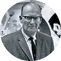 a photo of inventor and futurist Arthur C. Clarke