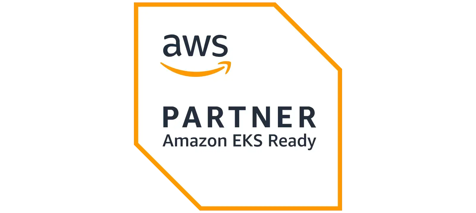 A badge showing StormForge as an AWS Partner with the EKS Ready service designation