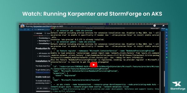 Running Karpenter and SF on AKS 5